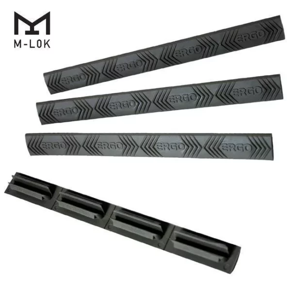 ERGO 4-Slot M-LOK WedgeLok Rail Cover (4PK) - Black - Image 2