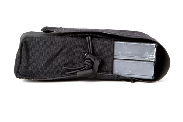 Blue Force Gear-Double M4 Mag Pouch - Classic style with flap - Black - Image 2