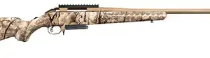 Ruger 26927 American  Full Size 30-06 Springfield 4+1 22" Burnt Bronze Cerakote Threaded Barrel, Picatinny Rail Steel Receiver, GoWild Camo I-M Brush Synthetic Stock, Right Hand