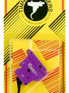 Timney Triggers 502B Benchrest Trigger  Single-Stage Curved Trigger with 3-6 oz Draw Weight & Purple/Black Finish for Remington 700