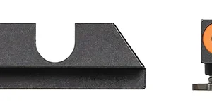 Night Fision GLK003014OGZ Tritium Sight Set  U-Notch Rear, Orange Ring Front/ Black/Blank Rear/Black Frame, Compatible w/Glock 42/43/43X, Front Post/Rear Dovetail Mount