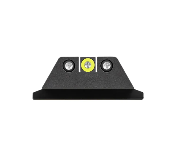Night Fision SAW201003YGZ Tritium Night Sights for Smith & Wesson  Green Tritium Yellow Outline Front Sight-Green Tritium Black Outline Rear Sight M&P/M&P M2.0