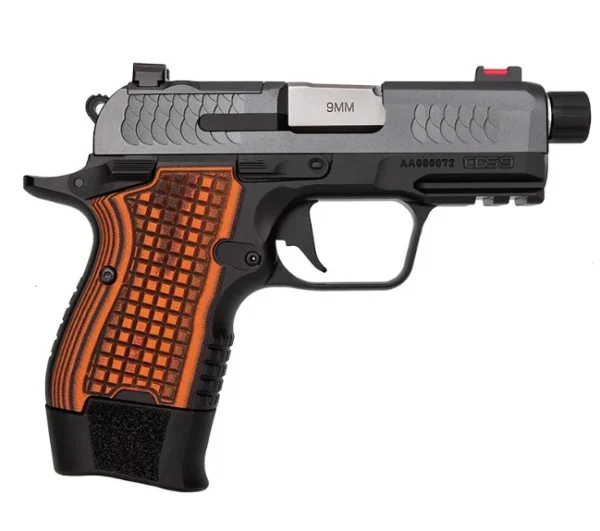 CDS-9 TFS 9mm 3.64" OR Gry/Blk (1)13 (1)15rd