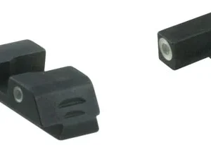 AmeriGlo GL5113 Classic Tritium Sight Set for Glock  Black | Green Tritium White Outline Front and Rear