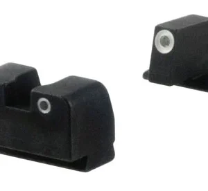 AmeriGlo XD181 Optic Compatible Sight Set for Springfield Armory XD  Black | Tall Green Tritium with White Outline Front Sight Tall Green Tritium with White Outline Rear Sight