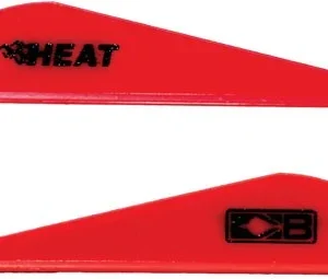 BOHNING HEAT VANE 2.5" - SOLID RED 36PK