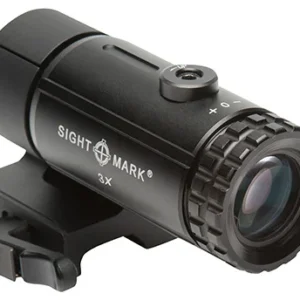 Sightmark SM19063 T-3 Magnifier 3X with Flip to Side Mount Magnifier Matte Black 3x23mm