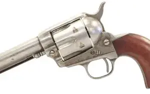 Taylors & Company 555136 1873 Cattleman 357 Mag Caliber with 4.75" Barrel, 6rd Capacity Cylinder, Overall Antique Finish Steel & Walnut Grip