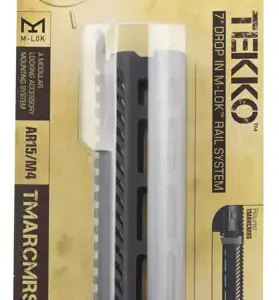 Mission First Tactical TMARCMRS Tekko Rail System AR-15 Carbine Black Hardcoat Anodized Aluminum 7" M-LOK