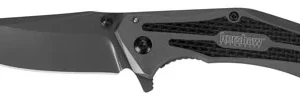Kershaw 8300 DuoJet  3.25" Folding Clip Point Plain Gray TiCN 8Cr13MoV SS Blade Gray TiCN Stainless Steel Handle Includes Pocket Clip