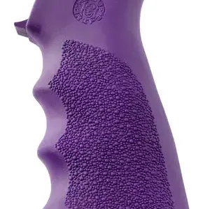 Hogue 15006 OverMolded Grip Cobblestone Purple Rubber with Finger Grooves for AR-15, M16