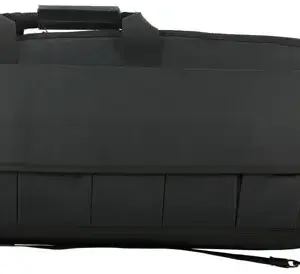 NcStar CV290746 VISM Rifle Case Black PVC Nylon w/ ID Holder Foam Padding Double Zippers & Mag Pouches