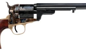 Cimarron CA925 1851 Richards-Mason 38 Special 6 Shot, 7.50" Blued Octagon Barrel & Cylinder, Color Case Hardened Steel Frame, Brass Bead Front Sight, Walnut Grip