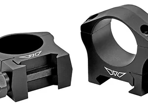 Warne 7241M Scope Rings Mountain Tech Matte Black 35mm Medium 0 MOA