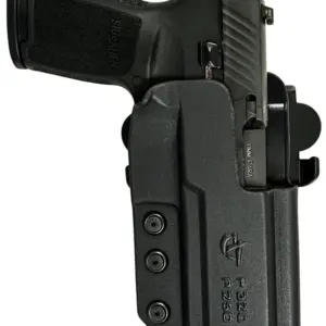 Comp-Tac C241SS165RBKN International  OWB Black Kydex Belt Slide/Paddle Fits Sig P226 w/Rail Fits Sig RX Fits Sig MK25 9/40 Right Hand