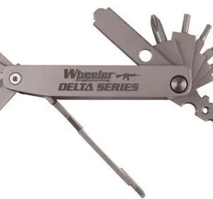 Wheeler 1078948 Delta Series Compact Multi-Tool Silver Folding Stainless Steel AR Platform