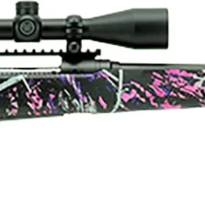Savage Arms 57336 110 Apex Hunter XP 243 Win 4+1 22", Matte Black Metal, Muddy Girl Synthetic Stock, Vortex Crossfire II 3-9x40mm Scope