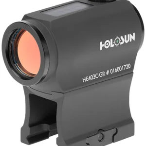 Holosun HE403CGR HE403C-GR  Black Anodized 1x 20mm 20mm Tube 2 MOA Green Dot Reticle 2 MOA Dot Carbine/Rifle