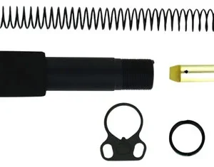 TacFire MAR049B Buffer Tube Kit Mil-Spec AR-15 Black Aluminum AR-Pistol Platform