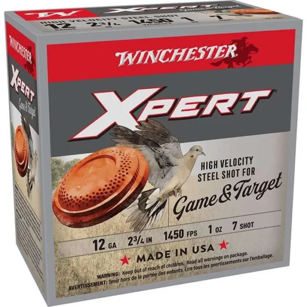 WINCHESTER 12 GA 2-3/4" LSZ 1 OZ #7 STL XPERT HV 25 RD/BX 10 BX/CS