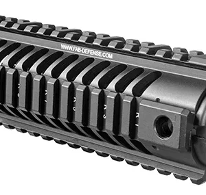 FAB Defense FXNFR NFR Quad Rail for Carbine Length M16 1913 Mil-Spec Picatinny Rails Black Anodized Aluminum