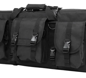 NcStar CVCPD2962B28 VISM Deluxe SubGun Case 28" Black PVC Fabric w/ Exterior Pockets Zippers & Padding for 2 AR or AK Pistols