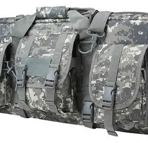 NcStar CVCPD2962D28 VISM Deluxe SubGun Case 28" Digital Camouflage PVC Fabric w/ Exterior Pockets Zippers & Padding for 2 AR or AK Pistols