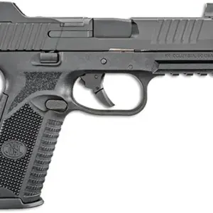 FN 66100527 509T  9mm Luger 10+1, 4.50" Black Steel Threaded Barrel, Matte Black Optic Ready/Serrated Stainless Steel Slide, Matte Black Polymer Frame w/Picatinny Rail