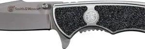 S&W KNIFE VICTORY 2.75" BEAD - BLASTED BLADE FRAME LOCK