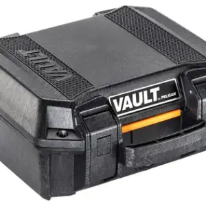 Pelican VCV100 Vault Case Small Black Polymer Holds Handgun
