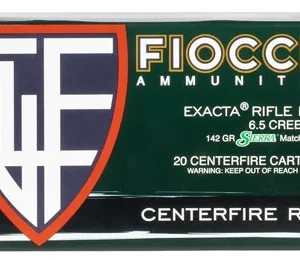 Fiocchi 65CMMKC Hyperformance Compete 6.5 Creedmoor 142 gr Sierra MatchKing BTHP 20 Per Box/ 10 Case