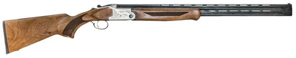 ATI ATIG12CRF28 Crusader Field 12 Gauge 3" 2rd 28" Blued O/U Barrel, Silver Engraved Metal Finish, Oiled Turkish Walnut Stock, Extractor