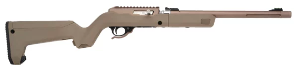 Tactical Solutions ATDQSBBFDE X-Ring Takedown VR 22 LR Caliber with 10+1 Capacity, 16.50" Barrel, Quicksand Metal Finish & Fixed Magpul Backpacker Flat Dark Earth Stock Right Hand (Full Size)