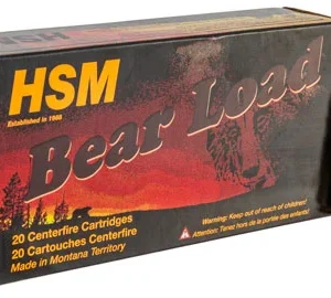 HSM 458SOCOM1N Bear Load  458 SOCOM 350 gr Jacketed Flat Point 20 Per Box/ 25 Case