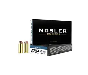 Nosler 51412 Assured Stopping Power Handgun 10mm Auto 180 gr Jacket Hollow Point 50 Per Box/ 10 Case