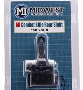 Midwest Industries MICRSR Combat Rifle Rear Flip Sight  Black for AR-15, M16, M4