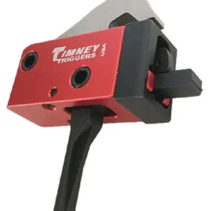 Timney Triggers 682ST PCC Trigger  Two-Stage Straight Trigger with 2 lbs Draw Weight & Black/Red Finish for AR-Platform