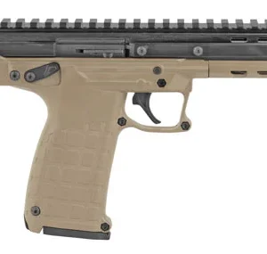 Kel-Tec CP33TAN CP33  22 LR 33+1 5.50" Black Ported/Threaded Barrel, Black Serrated/Optic Ready Slide, Tan Polymer Frame w/Picatinny Rail, Black Polymer Grip Ambidextrous