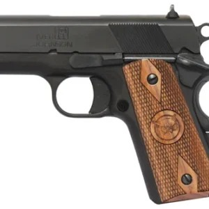 Iver Johnson Arms THRASHER9 Thrasher Officer 9mm Luger 8+1 3.12" Black Steel Barrel, Matte Black Serrated Steel Slide & Frame w/Beavertail, Walnut Grip