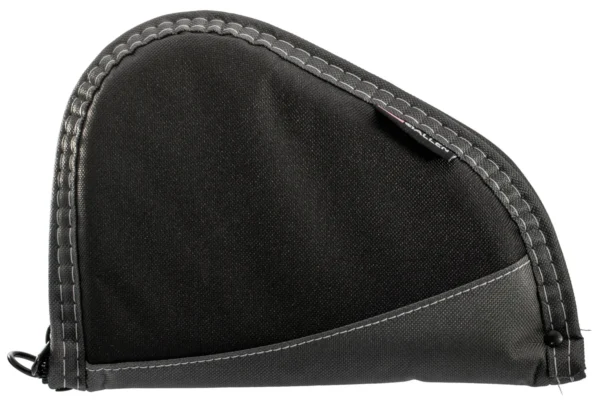 Allen 4448 Deluxe  Handgun Case Black w/Gray Trim, Foam Padding, Non-Absorbent Lining & Lockable Zipper 8" L