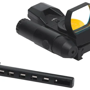 Firefield FF26023 Impact Duo Reflex Sight  Matte Black 1 x 31 mm x 22 mm 3 MOA/ 5 MOA Red Dot Multi Reticle Red Laser