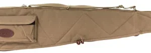 Boyt Harness OGC98PM06 Alaskan Rifle Case 44" Kahki Waxed Canvas w/ Brass Hardware & Quilted Flannel Lining for Scoped Rifles