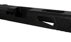 Rival Arms RA10G105A Precision Slide A1 QPQ Black 17-4 Stainless Steel with Front/Rear Serrations & Doctor Optic Cut for Glock 17 Gen3