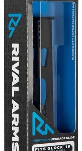 Rival Arms RA10G206A Precision Slide A1 with Docter Cut Black QPQ Case Hardened 17-4 Stainless Steel for Glock 19 Gen4