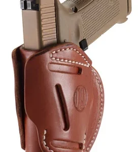 1791 Gunleather 3WH5CBRA 3-Way  IWB/OWB Size 05 Classic Brown Leather Belt Loop Compatible w/ Glock 17 Compatible w/ Springfield XD Compatible w/ S&W M&P Compatible w/ HK VP9 Ambidextrous Hand
