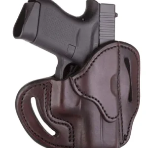 1791 Gunleather BHCSBRR BHC  OWB Size C Signature Brown Leather Belt Slide Compatible w/Glock 43/Sig P365/Walther PPK Right Hand