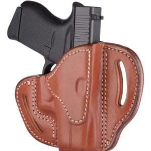 1791 Gunleather BHCCBRR BHC  OWB Size C Classic Brown Leather Belt Slide Compatible w/Glock 43/Sig P365/Walther PPK Right Hand