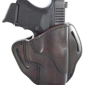 1791 Gunleather BH21SBRR BH2.1  OWB Size 2.1 Signature Brown Leather Belt Slide Compatible w/Glock 17/S&W M&P Shield/Springfield XD Right Hand