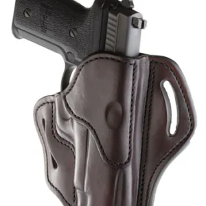 1791 Gunleather BH23SBRR BH2.3  OWB Size 2.3 Signature Brown Leather Belt Slide Compatible w/Glock 17/Sig P226/HK VP9 Right Hand