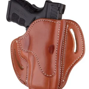 1791 Gunleather BH24SCBRR BH2.4S  OWB 2.4 Classic Brown Leather Belt Slide Fits FN 509/Springfield XD-M/HK VP9SK